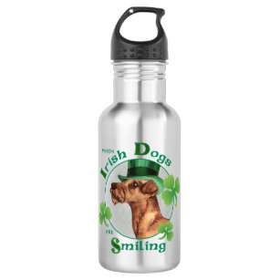 St Patrick Tag irisches Terrier Trinkflasche