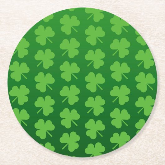 St Patrick Tag Runder Pappuntersetzer (Vorderseite)