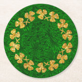 St Patrick Tag Runder Pappuntersetzer (Vorderseite)