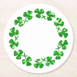 St Patrick Tag Runder Pappuntersetzer