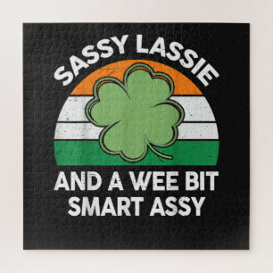 St. Patrick Tag Sassy Lassie Lustiger Shamrock Iri Puzzle