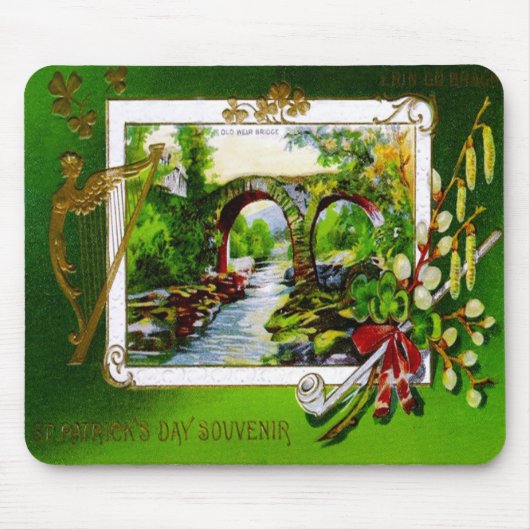 St Patrick Tagesandenken-Karte Mousepad (Vorne)