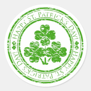 St Patrick Tagesaufkleber Runder Aufkleber