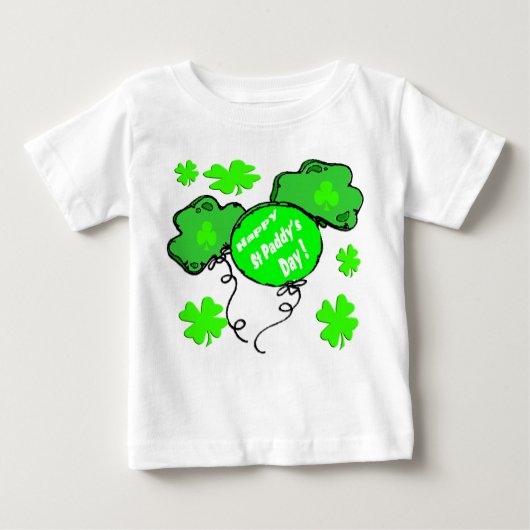 St Patrick Tagesballone Baby T-shirt (Vorderseite)