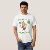 St Patrick Tagesbetrunkenes singenteam T-Shirt (Vorne ganz)