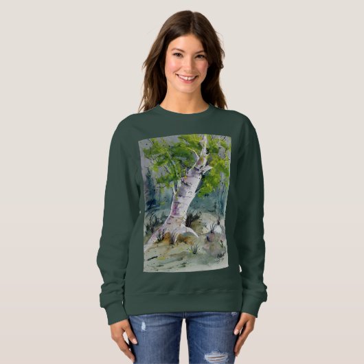 St Patrick Tagesbirkenbaum Sweatshirt (Vorne ganz)