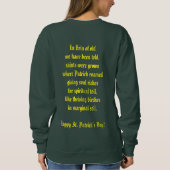 St Patrick Tagesbirkenbaum Sweatshirt (Rückseite)