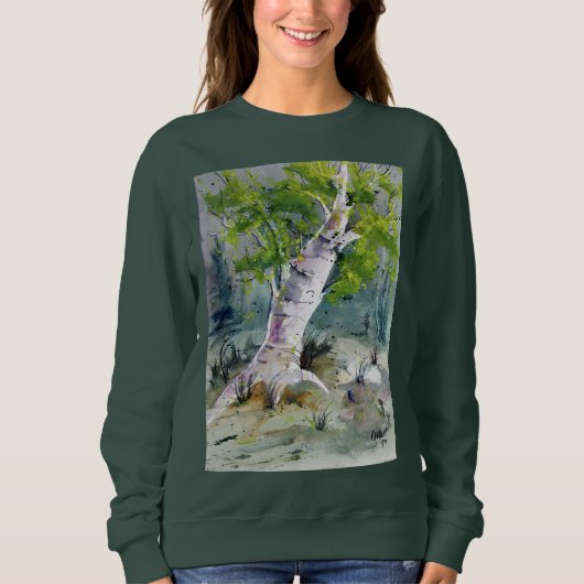 St Patrick Tagesbirkenbaum Sweatshirt (Vorderseite)