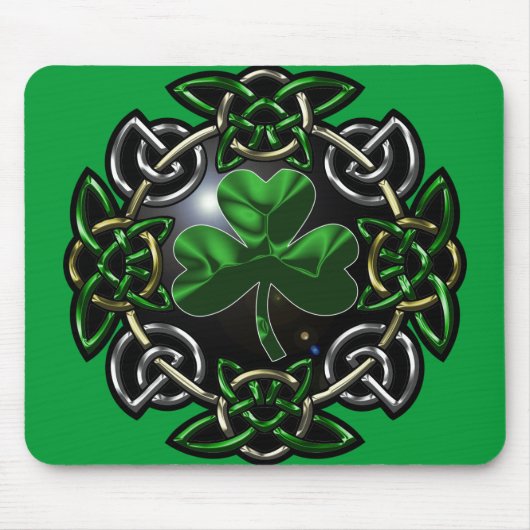 St Patrick Tagesceltic-Knoten Mousepad (Vorne)