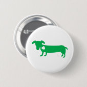 St Patrick TagesDackel Button (Vorne & Hinten)