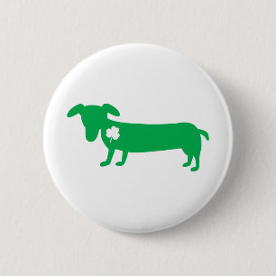 St Patrick TagesDackel Button