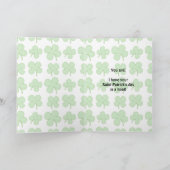 St Patrick Tageseulen-Gruß-Karte Karte (Innenseite)