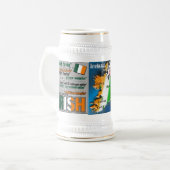 St Patrick Tagesfeier Bierglas (Vorderseite Links)