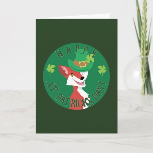 St Patrick TagesFox Karte (Vorderseite)