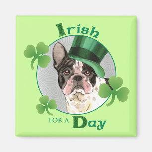 St Patrick Tagesfranzösische Bulldogge Magnet