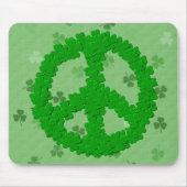 St Patrick Tagesfriedenszeichen Mousepad (Vorne)