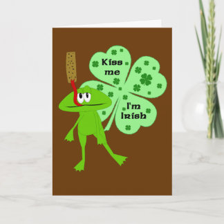 St Patrick Tagesfrosch-Karte Karte