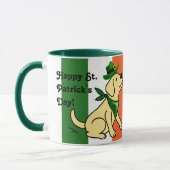 St Patrick Tagesgelb Labrador Tasse (Links)