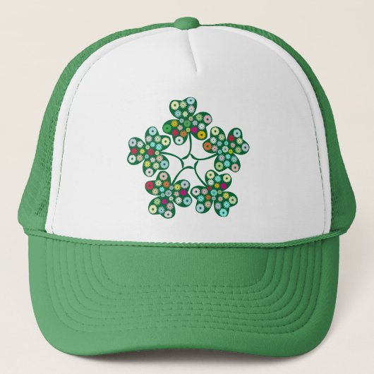 St Patrick Tagesgeschenke: Der Shamrock Truckerkappe (Vorderseite)