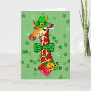St Patrick Tagesgiraffe Karte