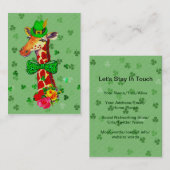 St Patrick Tagesgiraffe Visitenkarte (Vorne/Hinten)