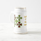 St Patrick Tagesglück des irischen Stein Bierglas (Vorderseite Links)