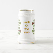St Patrick Tagesglück des irischen Stein Bierglas (Mittel)