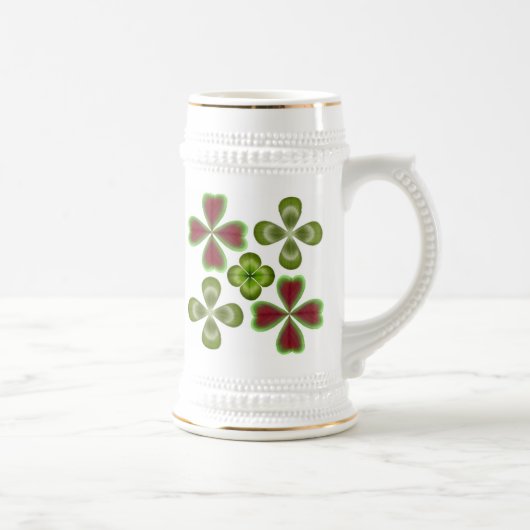 St Patrick Tagesglück des irischen Stein Bierglas (Rechts)