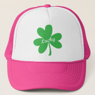 St Patrick Tagesglückliches Kleeblatt Truckerkappe