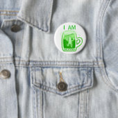 St Patrick Tagesgrün-Bier-Knopf Button (Beispiel)