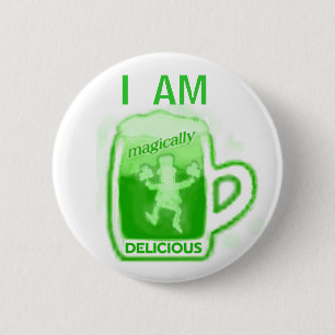 St Patrick Tagesgrün-Bier-Knopf Button