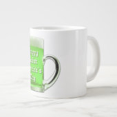 St Patrick Tagesgrün-Bier-Tunnel-bohrwagenTasse Jumbo-Tasse (Vorderseite Rechts)