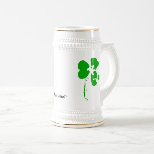 St Patrick Tagesgrün-Klee - Bier-Schale Bierglas (VorderseiteRechts)