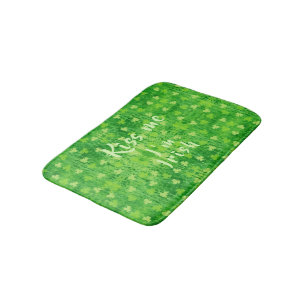 St Patrick Tagesgrün-Kleeblatt-Muster-Bad-Matte Badematte