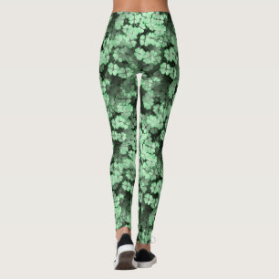 St Patrick Tagesgrün-Kleeblatt-Wald Leggings