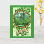 St Patrick Tagesgrüße Karte (Gelbe Blume)