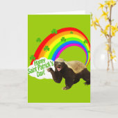 St Patrick Tageshonig-Dachs Karte (Gelbe Blume)