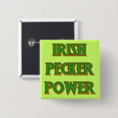 St Patrick Tagesiren-Knöpfe Button (Vorne & Hinten)