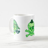 St Patrick Tagesiren-Piraten Kaffeetasse (Vorderseite Links)