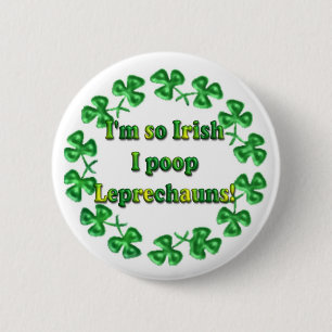 St Patrick Tagesirische humorvolle Knopf-Buttone Button