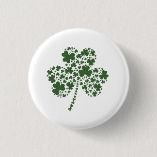 St Patrick Tagesirischer Kleeblatt-Klee Button