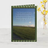 St Patrick Tagesirischer Segen Karte (Gelbe Blume)