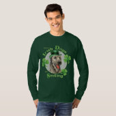 St Patrick Tagesirischer Wolfhound T-Shirt (Vorne ganz)