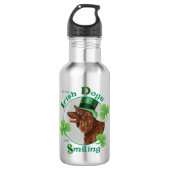 St Patrick Tagesirisches WasserSpaniel Edelstahlflasche (Vorderseite)