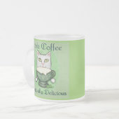 St Patrick Tagesirishcoffee-Katzen-Tasse Mattglastasse (Vorderseite Links)