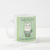 St Patrick Tagesirishcoffee-Katzen-Tasse Mattglastasse (Links)