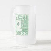 St Patrick Tagesirishcoffee-Tasse Mattglas Bierglas (Vorderseite Links)