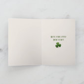 St Patrick Tageskarte w/angel u. Vers Karte (Innenseite)