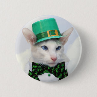 St Patrick Tageskatzen-Liebhaber-Knopf Button