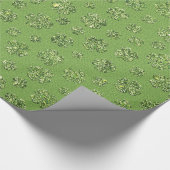 St Patrick Tagesklee-Blatt-Packpapier Geschenkpapier (Ecke)